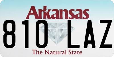 AR license plate 810LAZ