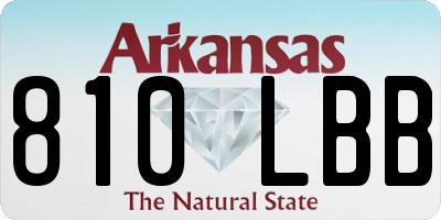 AR license plate 810LBB