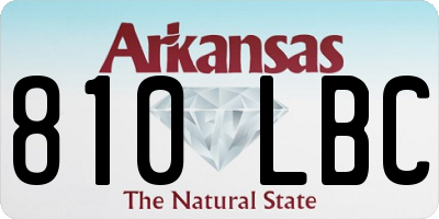 AR license plate 810LBC