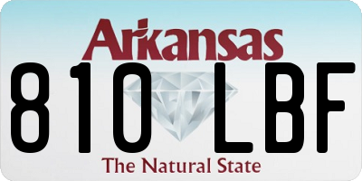 AR license plate 810LBF