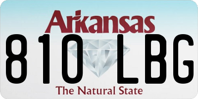 AR license plate 810LBG