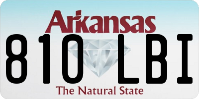 AR license plate 810LBI