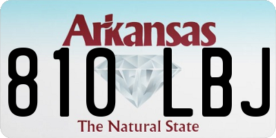 AR license plate 810LBJ