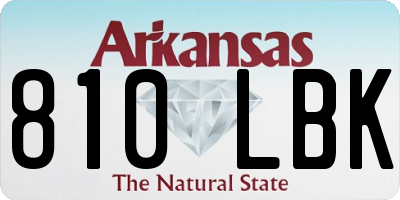 AR license plate 810LBK