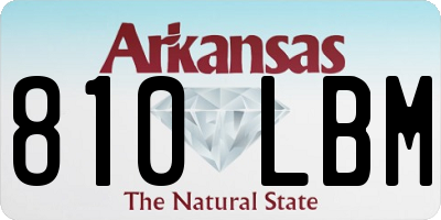 AR license plate 810LBM