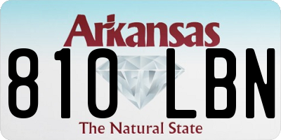 AR license plate 810LBN