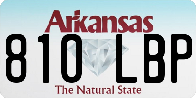 AR license plate 810LBP