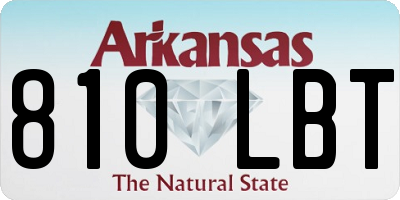 AR license plate 810LBT