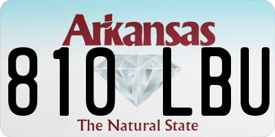 AR license plate 810LBU
