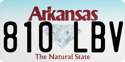 AR license plate 810LBV