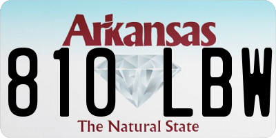 AR license plate 810LBW