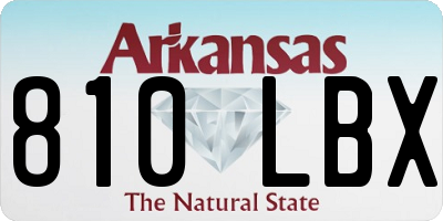 AR license plate 810LBX