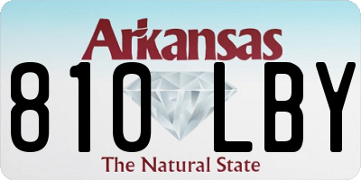 AR license plate 810LBY