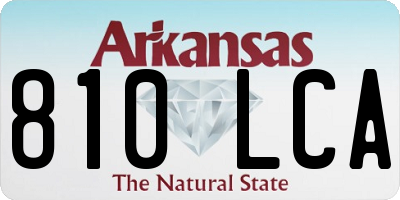 AR license plate 810LCA
