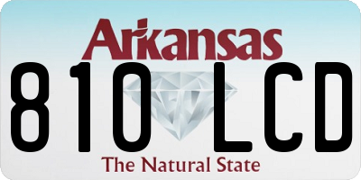 AR license plate 810LCD