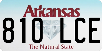 AR license plate 810LCE
