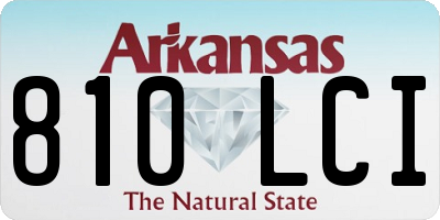 AR license plate 810LCI