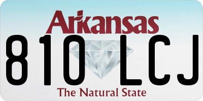 AR license plate 810LCJ