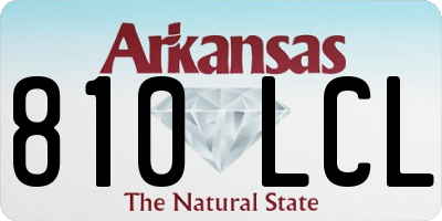 AR license plate 810LCL