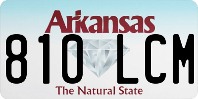 AR license plate 810LCM