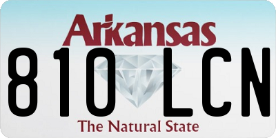 AR license plate 810LCN