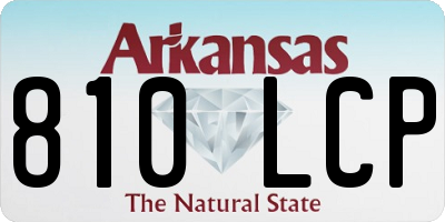 AR license plate 810LCP