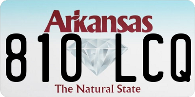 AR license plate 810LCQ