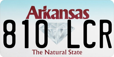 AR license plate 810LCR