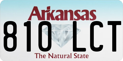 AR license plate 810LCT