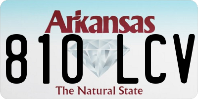 AR license plate 810LCV