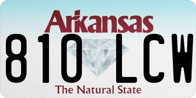 AR license plate 810LCW