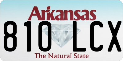 AR license plate 810LCX