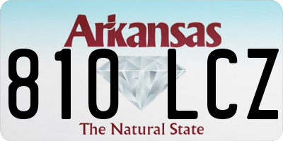 AR license plate 810LCZ