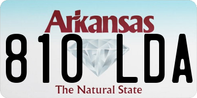 AR license plate 810LDA