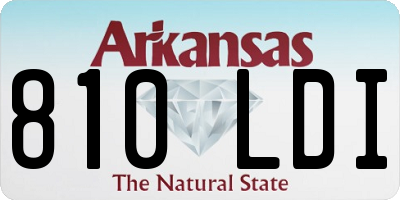 AR license plate 810LDI