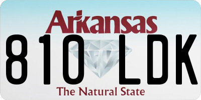 AR license plate 810LDK