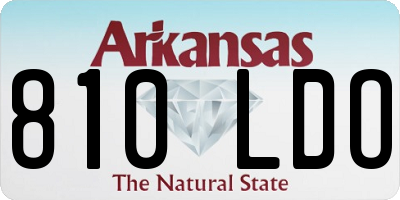 AR license plate 810LDO