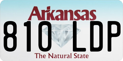 AR license plate 810LDP