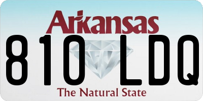 AR license plate 810LDQ
