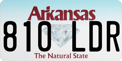 AR license plate 810LDR