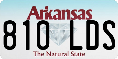 AR license plate 810LDS