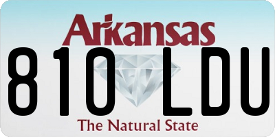 AR license plate 810LDU