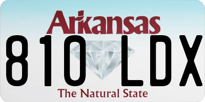 AR license plate 810LDX