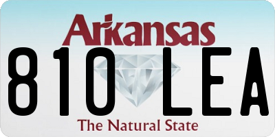 AR license plate 810LEA