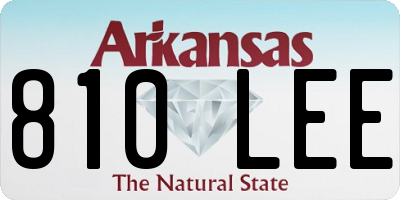 AR license plate 810LEE
