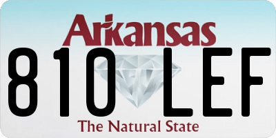 AR license plate 810LEF