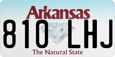 AR license plate 810LHJ