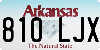 AR license plate 810LJX