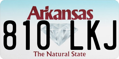 AR license plate 810LKJ