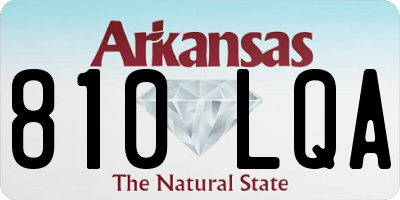 AR license plate 810LQA